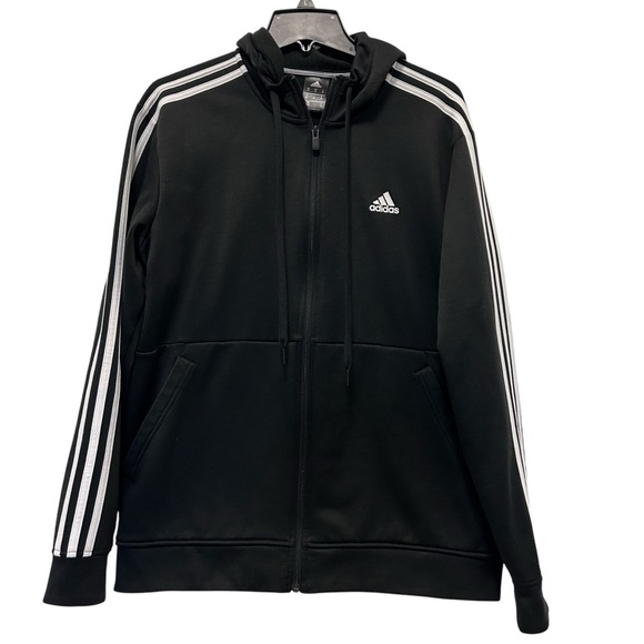 Adidas Black Zip-Up Hoodie - Picture 1 of 3